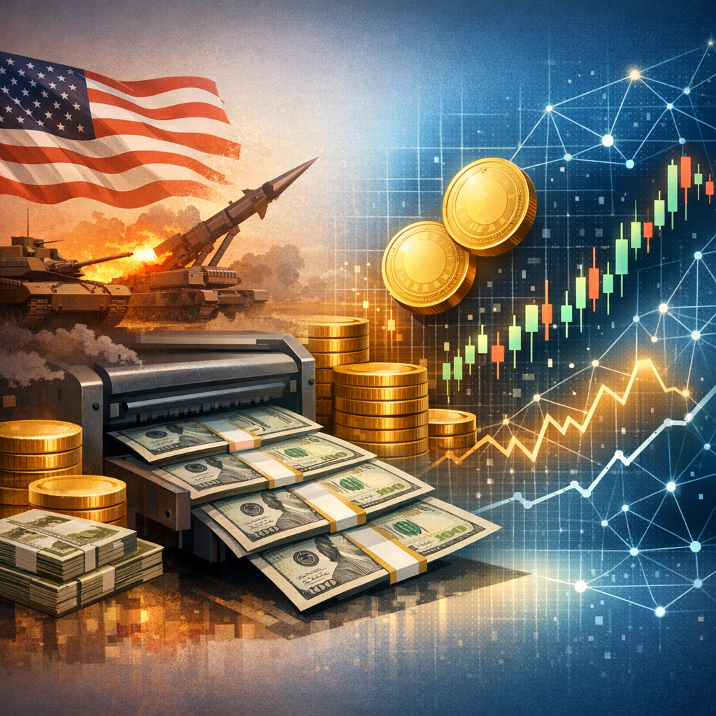 ## Hayes: Krig kan bli ett argument för mer likviditet BitMEX-grundaren Arthur Hayes hävdar att USA:s centralbank Federal Reserve kan komma att öka penningmängden eller på andra sätt lätta på de finansiella villkoren om en större amerikansk konflikt med Iran skulle kräva omfattande statliga utgifter. Resonemanget bygger på att krig historiskt tenderar att driva upp budgetunderskott och finansieringsbehov, vilket i sin tur kan skapa politiskt och marknadsmässigt tryck för lägre räntor eller ökad likviditet. Uttalandet kommer i ett läge där investerare redan försöker väga geopolitisk osäkerhet mot en amerikansk ekonomi där inflationen visat tecken på att mattas av, men där Fed samtidigt varit tydlig med att penningpolitiken fortsatt styrs av inflationsmålet och arbetsmarknadsläget. ## Hur skulle ”pengatryckande” kunna se ut? I praktiken innebär ”att trycka pengar” sällan bokstavlig sedelpress, utan kan handla om att centralbanken sänker styrräntan, stoppar en åtstramning av balansräkningen eller återupptar tillgångsköp. Fed har under perioder använt kvantitativa lättnader (QE) för att pressa ner långräntor och stabilisera finansiella marknader, och har även anpassat likviditetsprogram vid stress. Hayes tes antyder att ett militärt åtagande skulle kunna öka sannolikheten för en mer stimulativ policy, särskilt om statsobligationsmarknaden skulle få svårt att absorbera en snabb ökning av emissioner utan högre räntor. En sådan utveckling är inte given: finanspolitiken ligger hos kongressen och administrationen, medan Fed formellt är oberoende. Men historiskt har centralbanker ofta behövt förhålla sig till staters ökade upplåning i kris- och krigslägen. ## Marknadskanalerna: olja, inflation och räntor En avgörande motkraft i Hayes resonemang är inflationen. En eskalerad konflikt i Mellanöstern kan påverka energipriser, särskilt om sjöfart eller produktion störs. Högre oljepris tenderar att pressa upp inflationen på kort sikt och kan därmed göra det svårare för Fed att motivera räntesänkningar. Samtidigt kan geopolitisk oro dämpa tillväxt och riskaptit. Om marknaden bedömer att en konflikt ökar recessionsrisken kan räntor falla av sig själv när investerare söker sig till statsobligationer. I det scenariot kan Fed i stället fokusera på att motverka finansiell stress snarare än att stimulera efterfrågan. ## Vad betyder det för krypto? Hayes kopplar ofta makroekonomisk likviditet till prisutvecklingen i bitcoin och andra digitala tillgångar. I en miljö där realräntor sjunker och dollarlikviditet ökar brukar riskfyllda tillgångar, inklusive krypto, kunna gynnas. Resonemanget är att mer kapital söker avkastning och att alternativ med begränsat utbud, som bitcoin, blir mer attraktiva när pengar upplevs “billigare”. Men kryptomarknadens reaktioner vid geopolitisk oro är inte entydiga. I perioder har bitcoin handlats som en risk-tillgång i linje med teknikaktier, medan det vid andra tillfällen har fått stöd av narrativet om “hedge” mot penningpolitisk urholkning. Utfallet beror ofta på vilken faktor som dominerar: akut riskaversion (som kan pressa priser) eller förväntningar om framtida lättnader (som kan lyfta dem). ## Bedömningspunkter framåt För investerare blir de centrala datapunkterna dels amerikanska inflationssiffror och signaler från Fed om räntebanan, dels utvecklingen i statsfinanser och obligationsmarknadens absorptionsförmåga. Om försvarsutgifterna stiger samtidigt som ekonomin bromsar kan diskussionen om finansiering och penningpolitik skärpas. Om energipriserna däremot driver upp inflationen kan Fed få mindre handlingsutrymme, även om det finansiella systemet skulle efterfråga mer likviditet.