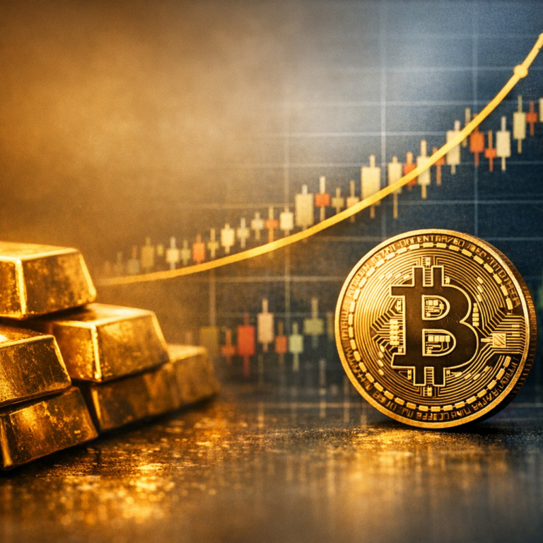 ### Bitcoin närmar sig guld – en ”möjlighet inom risk” för investerare Bitcoin har under de senaste månaderna visat tecken på att närma sig guld i hur marknaden prissätter makroekonomisk osäkerhet och inflationsförväntningar. Utvecklingen syns både i relativa avkastningsjämförelser och i hur kapitalflöden rör sig mellan traditionella säkra hamnar och digitala tillgångar. För investerare väcker det frågan om bitcoin i högre grad börjar fungera som ett komplement till guld – snarare än en renodlad risk-tillgång – men också vilka risker som följer av en sådan tolkning. Guld har länge fungerat som referenspunkt när investerare söker skydd mot geopolitisk oro, fallande realräntor eller svagare förtroende för fiatvalutor. Bitcoin har å sin sida ofta rört sig i takt med teknikaktier och likviditetsdrivna marknader, men perioder av divergens har blivit mer återkommande. I den meningen kan ”opportunity within risk” läsas som att bitcoin ibland erbjuder egenskaper som liknar guldets narrativ, men med en riskprofil som fortfarande är betydligt mer volatil. ### Skiftet: från risk-on till alternativt värdeförråd? Att bitcoin ”hinner ikapp” guld handlar inte nödvändigtvis om att ersätta metallen som säker hamn, utan om att kapitalmarknaden börjar acceptera fler parallella skyddsmekanismer. I perioder med osäker penningpolitik eller förväntningar om lägre räntor tenderar tillgångar med begränsat utbud att gynnas. Här delar bitcoin och guld ett gemensamt tema: knapphet. Samtidigt är de praktiska egenskaperna olika. Guld är ett moget, globalt accepterat realtillgångsskydd med låg volatilitet relativt bitcoin. Bitcoin erbjuder digital portabilitet, snabb överförbarhet och ett strikt definierat utbud, men marknadsstrukturen är yngre och mer känslig för riskaptit, derivatpositionering och snabba kapitalflöden. ### Flöden och institutionell inramning En viktig förklaring till att jämförelsen med guld blivit mer relevant är att bitcoin i allt högre grad handlas i institutionella ramar. Tillgången till reglerade produkter, ökat deltagande från professionella aktörer och mer utvecklade derivatmarknader kan bidra till att prisbildningen blir mer integrerad med övriga finansmarknaden. Samtidigt kan samma institutionalisering förstärka kortsiktiga rörelser. Om bitcoin i högre grad används i portföljkonstruktion – exempelvis som diversifierare eller inflationshedge – kan priset bli mer känsligt för omallokeringar när makrosignaler skiftar. Det gör att narrativet om ”digitalt guld” kan vinna mark under vissa perioder, men snabbt utmanas när realräntor stiger eller dollarn stärks. ### Korrelationsbilden är inte stabil För investerare ligger mycket av ”möjligheten inom risk” i att korrelationen mellan bitcoin och traditionella tillgångar inte är konstant. När bitcoin rör sig mer självständigt från aktiemarknaden kan det ge diversifiering. Men historiken visar att korrelationer tenderar att öka i stressade marknadslägen, vilket kan minska skyddseffekten när den behövs som mest. Guldets roll i portföljer är mer förutsägbar, medan bitcoin ofta kräver aktiv riskhantering. Det gäller särskilt med tanke på den högre volatiliteten, risken för snabba drawdowns och betydelsen av marknadstekniska faktorer som likvidationer i derivatmarknaden. ### ”Möjlighet” kräver positionering – ”risk” kräver disciplin Den som ser bitcoin som ett slags högbeta-variant av guldargumentet kan hitta ett asymmetriskt scenario: relativt liten allokering kan påverka portföljens uppsida om bitcoin fortsätter att få fotfäste som alternativt värdeförråd. Men samma egenskap innebär att fel tajming eller för stor exponering kan ge oproportionerligt stora svängningar. I praktiken blir skillnaden mot guld tydlig i investeringshorisonten. Guld används ofta för kapitalbevarande över tid. Bitcoin kan i bästa fall bidra med både skyddsnarrativ och tillväxtkomponent, men kräver en tydligare tolerans för volatilitet, likviditetsrisk och regelverksrelaterad osäkerhet. För marknaden som helhet är det intressanta inte om bitcoin blir ”det nya guldet”, utan om investerare fortsätter att prissätta bitcoin som en tillgång som ibland beter sig som guld – och ibland som en riskfylld tillväxttillgång. Det är i den spänningen som ”möjlighet inom risk” uppstår.