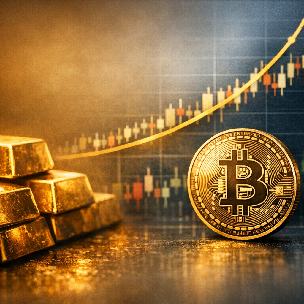 ### Bitcoin närmar sig guld – en ”möjlighet inom risk” för investerare Bitcoin har under de senaste månaderna visat tecken på att närma sig guld i hur marknaden prissätter makroekonomisk osäkerhet och inflationsförväntningar. Utvecklingen syns både i relativa avkastningsjämförelser och i hur kapitalflöden rör sig mellan traditionella säkra hamnar och digitala tillgångar. För investerare väcker det frågan om bitcoin i högre grad börjar fungera som ett komplement till guld – snarare än en renodlad risk-tillgång – men också vilka risker som följer av en sådan tolkning. Guld har länge fungerat som referenspunkt när investerare söker skydd mot geopolitisk oro, fallande realräntor eller svagare förtroende för fiatvalutor. Bitcoin har å sin sida ofta rört sig i takt med teknikaktier och likviditetsdrivna marknader, men perioder av divergens har blivit mer återkommande. I den meningen kan ”opportunity within risk” läsas som att bitcoin ibland erbjuder egenskaper som liknar guldets narrativ, men med en riskprofil som fortfarande är betydligt mer volatil. ### Skiftet: från risk-on till alternativt värdeförråd? Att bitcoin ”hinner ikapp” guld handlar inte nödvändigtvis om att ersätta metallen som säker hamn, utan om att kapitalmarknaden börjar acceptera fler parallella skyddsmekanismer. I perioder med osäker penningpolitik eller förväntningar om lägre räntor tenderar tillgångar med begränsat utbud att gynnas. Här delar bitcoin och guld ett gemensamt tema: knapphet. Samtidigt är de praktiska egenskaperna olika. Guld är ett moget, globalt accepterat realtillgångsskydd med låg volatilitet relativt bitcoin. Bitcoin erbjuder digital portabilitet, snabb överförbarhet och ett strikt definierat utbud, men marknadsstrukturen är yngre och mer känslig för riskaptit, derivatpositionering och snabba kapitalflöden. ### Flöden och institutionell inramning En viktig förklaring till att jämförelsen med guld blivit mer relevant är att bitcoin i allt högre grad handlas i institutionella ramar. Tillgången till reglerade produkter, ökat deltagande från professionella aktörer och mer utvecklade derivatmarknader kan bidra till att prisbildningen blir mer integrerad med övriga finansmarknaden. Samtidigt kan samma institutionalisering förstärka kortsiktiga rörelser. Om bitcoin i högre grad används i portföljkonstruktion – exempelvis som diversifierare eller inflationshedge – kan priset bli mer känsligt för omallokeringar när makrosignaler skiftar. Det gör att narrativet om ”digitalt guld” kan vinna mark under vissa perioder, men snabbt utmanas när realräntor stiger eller dollarn stärks. ### Korrelationsbilden är inte stabil För investerare ligger mycket av ”möjligheten inom risk” i att korrelationen mellan bitcoin och traditionella tillgångar inte är konstant. När bitcoin rör sig mer självständigt från aktiemarknaden kan det ge diversifiering. Men historiken visar att korrelationer tenderar att öka i stressade marknadslägen, vilket kan minska skyddseffekten när den behövs som mest. Guldets roll i portföljer är mer förutsägbar, medan bitcoin ofta kräver aktiv riskhantering. Det gäller särskilt med tanke på den högre volatiliteten, risken för snabba drawdowns och betydelsen av marknadstekniska faktorer som likvidationer i derivatmarknaden. ### ”Möjlighet” kräver positionering – ”risk” kräver disciplin Den som ser bitcoin som ett slags högbeta-variant av guldargumentet kan hitta ett asymmetriskt scenario: relativt liten allokering kan påverka portföljens uppsida om bitcoin fortsätter att få fotfäste som alternativt värdeförråd. Men samma egenskap innebär att fel tajming eller för stor exponering kan ge oproportionerligt stora svängningar. I praktiken blir skillnaden mot guld tydlig i investeringshorisonten. Guld används ofta för kapitalbevarande över tid. Bitcoin kan i bästa fall bidra med både skyddsnarrativ och tillväxtkomponent, men kräver en tydligare tolerans för volatilitet, likviditetsrisk och regelverksrelaterad osäkerhet. För marknaden som helhet är det intressanta inte om bitcoin blir ”det nya guldet”, utan om investerare fortsätter att prissätta bitcoin som en tillgång som ibland beter sig som guld – och ibland som en riskfylld tillväxttillgång. Det är i den spänningen som ”möjlighet inom risk” uppstår.